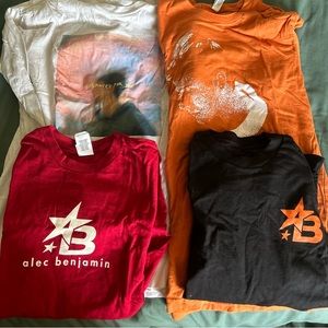 SOLD! Set of Alec Benjamin concert tees